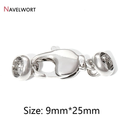 2 Sizes 18K Gold Plated Brass Metal Lobster Clasps Hooks Connector,Clasps For Jewelry,DIY Fashion Jewelry Making Accessories 