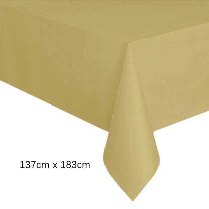 Disposable Tablecloth White Pink Table Cover Plastic Rectangle Desk Cloth for Birthday Wedding Party Table Decor Xmas - 1pc N