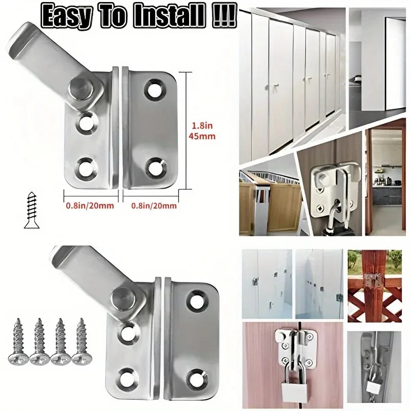 1pc Flip Latch Gate Latches Slide Bolt Latch Safety Door Lock Catch For Barn Cabinet Pet Cage Garden Bathroom Garage Window S