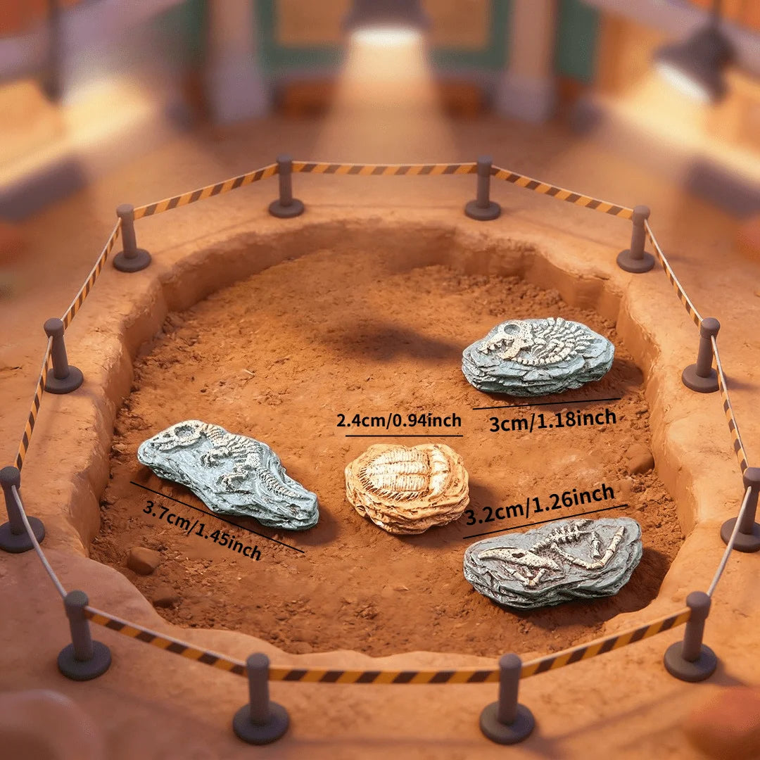 4pcs Micro Landscape Simulation Dinosaur Fossils, DIY Decorations, Desktop Accessories Small Ornaments