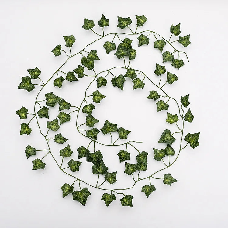Artificial Plants Home Decor Wall Liana Ivy Decorative Creeper Foliage Fake Vines Greenery Room Decoration Green Leaves - Swe