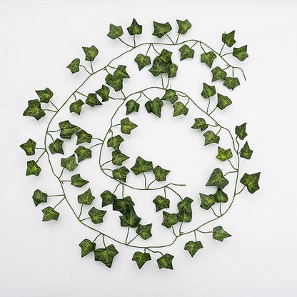 Artificial Plants Home Decor Wall Liana Ivy Decorative Creeper Foliage Fake Vines Greenery Room Decoration Green Leaves - Swe