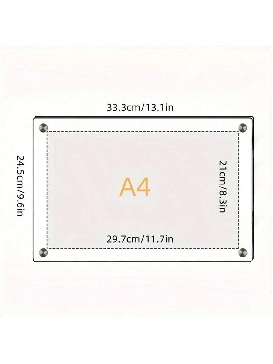 Transparent Picture Frame 6-Inch Wall-Mounted Ins Postcard Photo Frame Poster Display Stand 7-inch Acrylic Photo Frame Table 