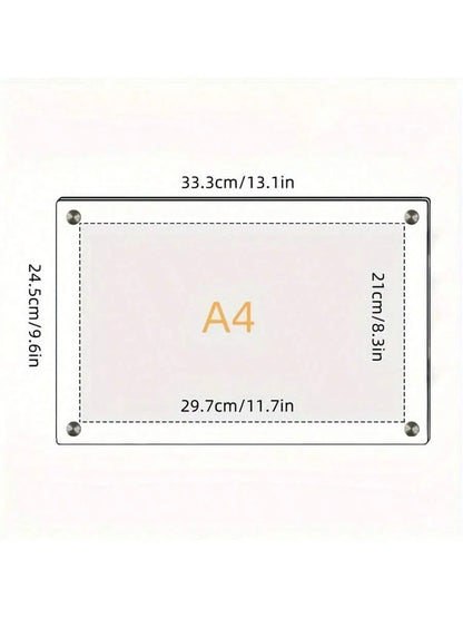 Transparent Picture Frame 6-Inch Wall-Mounted Ins Postcard Photo Frame Poster Display Stand 7-inch Acrylic Photo Frame Table 