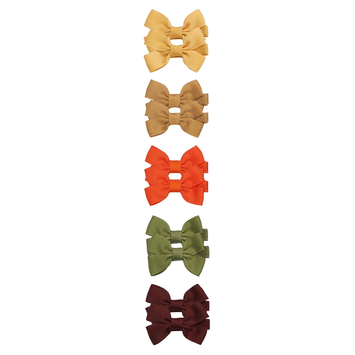 10/20/25/50pcs Baby Girls Hair Bows in Pairs 2'' Ribbon Bows Alligator Hair Clips Barrettes for Infants Toddlers Girls Kids