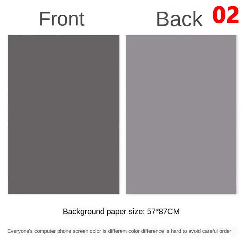 Photography Backdrops Wallpaper 57*87cm 2sides Solid Color Photo Background Props for Photo Studio Newborn Product Photograph
