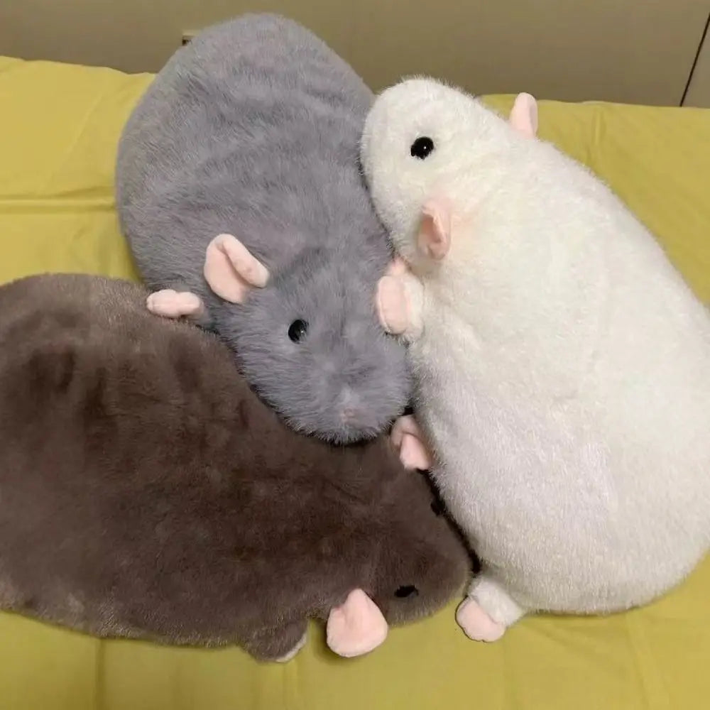Cute 30/45/90cm Mouse Doll Plush Oversized Flower Branch Rat Doll Cartoon Soft Animal Figure Kids Gift Birthday