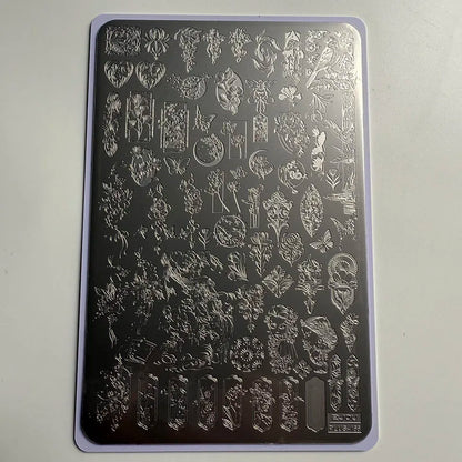 XMQ NAIL ART STAMPING PLATES BUBBLES TEMPLATES TOOLS