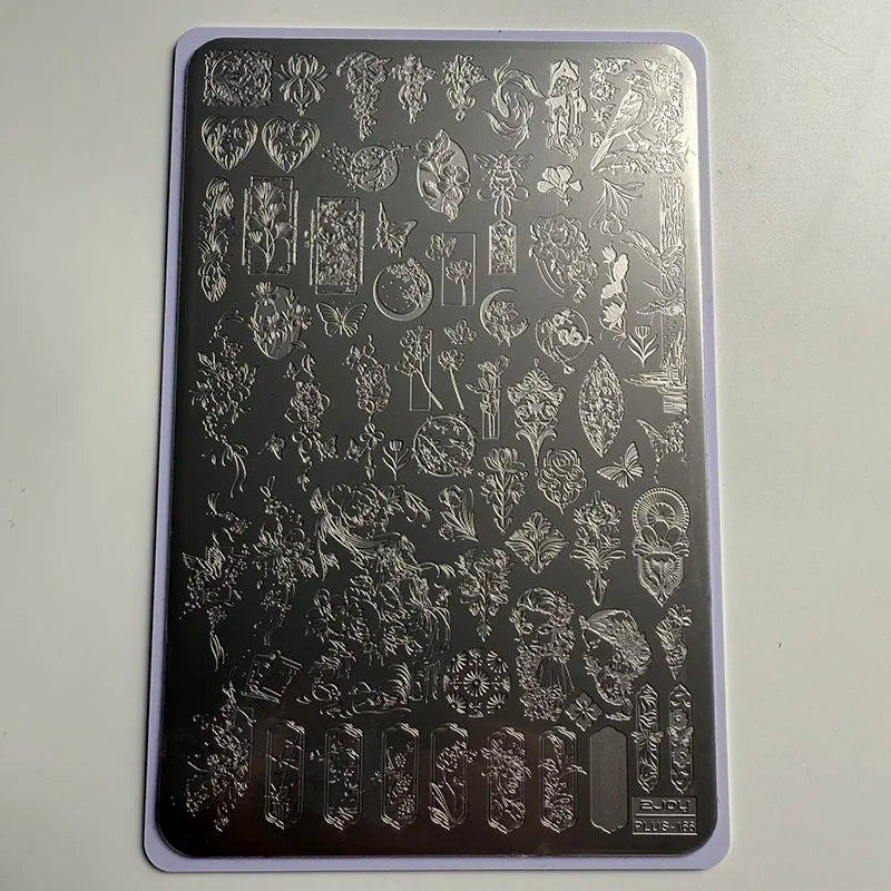 XMQ NAIL ART STAMPING PLATES BUBBLES TEMPLATES TOOLS - PLUS166