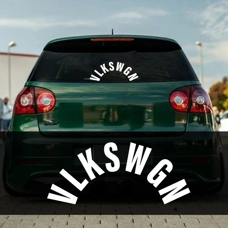 1PC VLKSWGN Car Stickers DIY Auto Rear Wiper Window Trunk Letters Waterproof Vinyl Decals Refit RV Car Styling Decoration