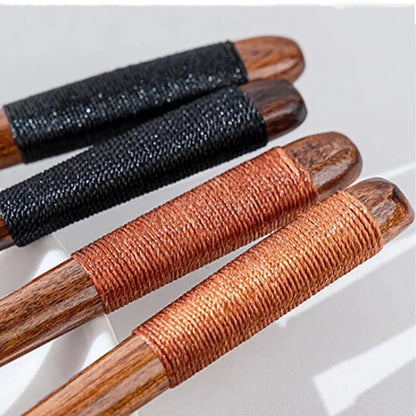 1pc Wooden Chopsticks Fork Spoon Three-piece Set Twine Japanese-style Tableware Kitchen Home Chopsticks Fork Spoon Cutlery Se