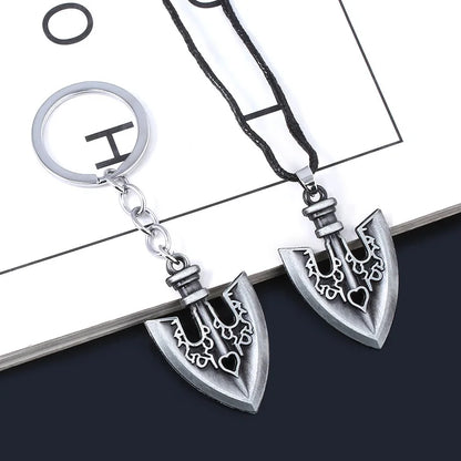 Anime JOJOS BIZARRE ADVENTURE Keychain Kujo Jotaro Arrow Metal Pendant Chain Choker keychain Charm Gifts Cosplay Jewelry