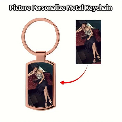 Personalised Photo Keyring, Personalised Sublimation Print Picture, DIY Picture Keyring