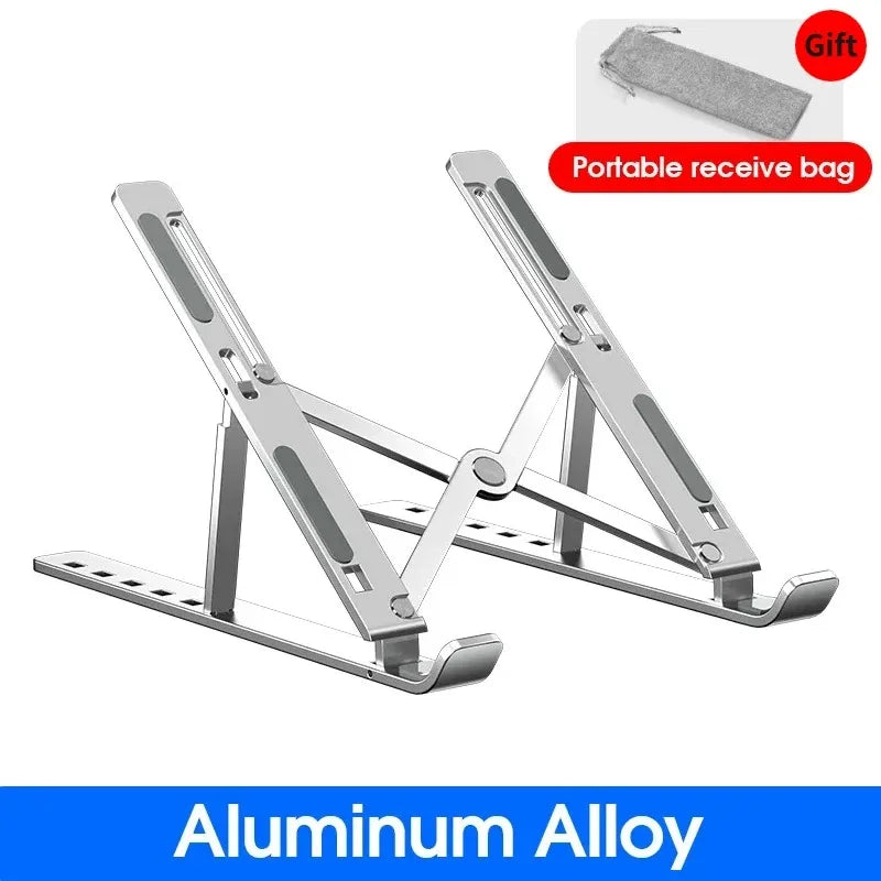 Foldable Laptop Stand Adjustable Portable Notebook Bracket Support Base Aluminum Alloy Holder For Macbook Laptop PC Accessori