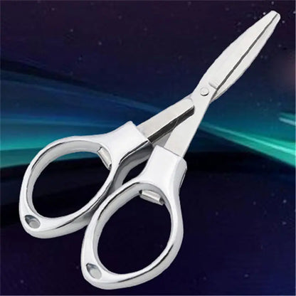 Foldable Stainless Steel Vintage Scissors Sewing Fabric Cutter Embroidery Cute Scissors Tailor Scissor Thread Sewing Tools NE