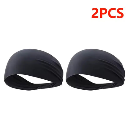 Elastic Sports Headbands Sweat Absorption Headdress Quick Dry Workout Headband Anti-slip Breathable Sweatbands for Yoga Runni