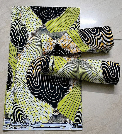 African Ankara prints batik patchwork fabric real wax African sewing material 100% cotton tissu for dress crafts - as picture
