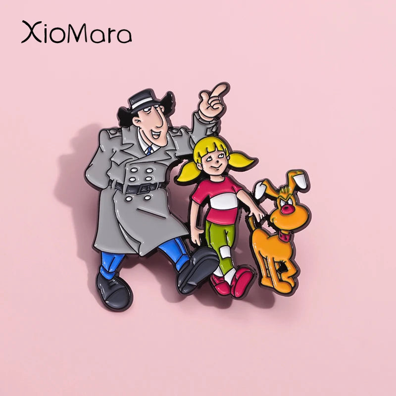 Nostalgic Humorous Tv Enamel Pins Custom 90S Comedy Family Animation Brooches Lapel Badges Cartoon Retro Jewelry Gift For Fan