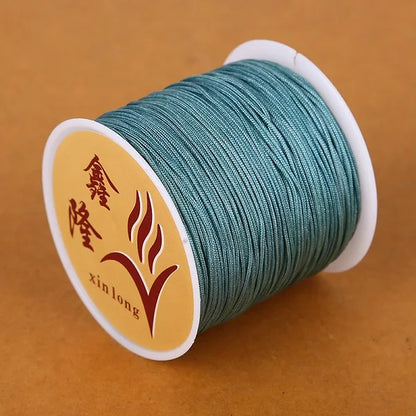 40m/lot 0.8mm Cotton Knotting Macrame Cord Nylon Thread String DIY Beading Braided Bracelet Jewelry Making - 08