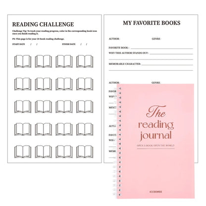 112 Pages Reading Log Journal Built-in Book Review Pages Planning Design For Reading Enthusiasts Students Teachers