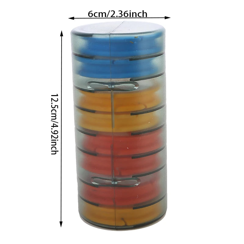 Rainbow Fishing Main Line Box Winding Board High Quality Fishing Box Fishing Tools 6-10 Spindle Silicone Main Spool - 8 Spool