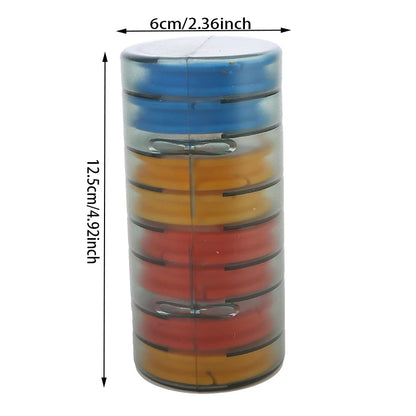 Rainbow Fishing Main Line Box Winding Board High Quality Fishing Box Fishing Tools 6-10 Spindle Silicone Main Spool - 8 Spool