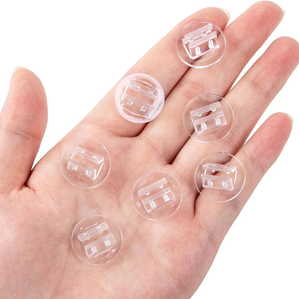 10/20/50Pcs Mini Card Stands Plastic Place Card Holders Paper Miniature Bases Board Clips for Game Wedding Party Price Tags