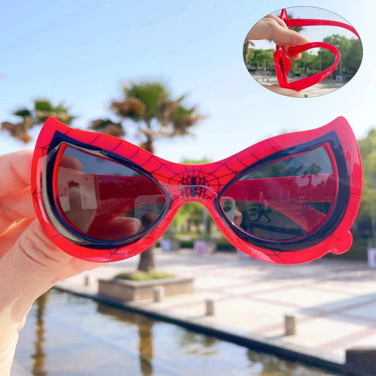 2025 Sunglasses Plastic Action Toys Figure Anime Spider Cartoon Fashion Sunglasses Cute Gifts For kids toys