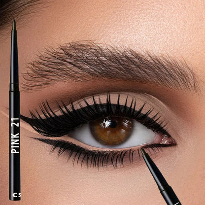 5-Pack Waterproof & Sweat-Proof Black Eyeliner Pencil -Long-Lasting, Smudge-ProofFor Bold Eye Makeup, EasyGlide Formula for P