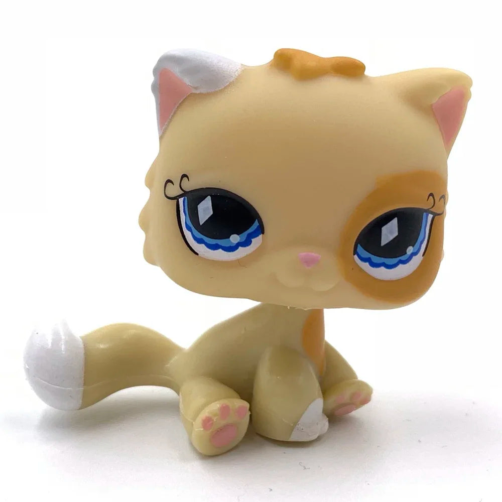 Rare Pet Toy Mini Stands Short Hair Kitten Old Figures Collection Original Bobble Head Toy LPS - 521