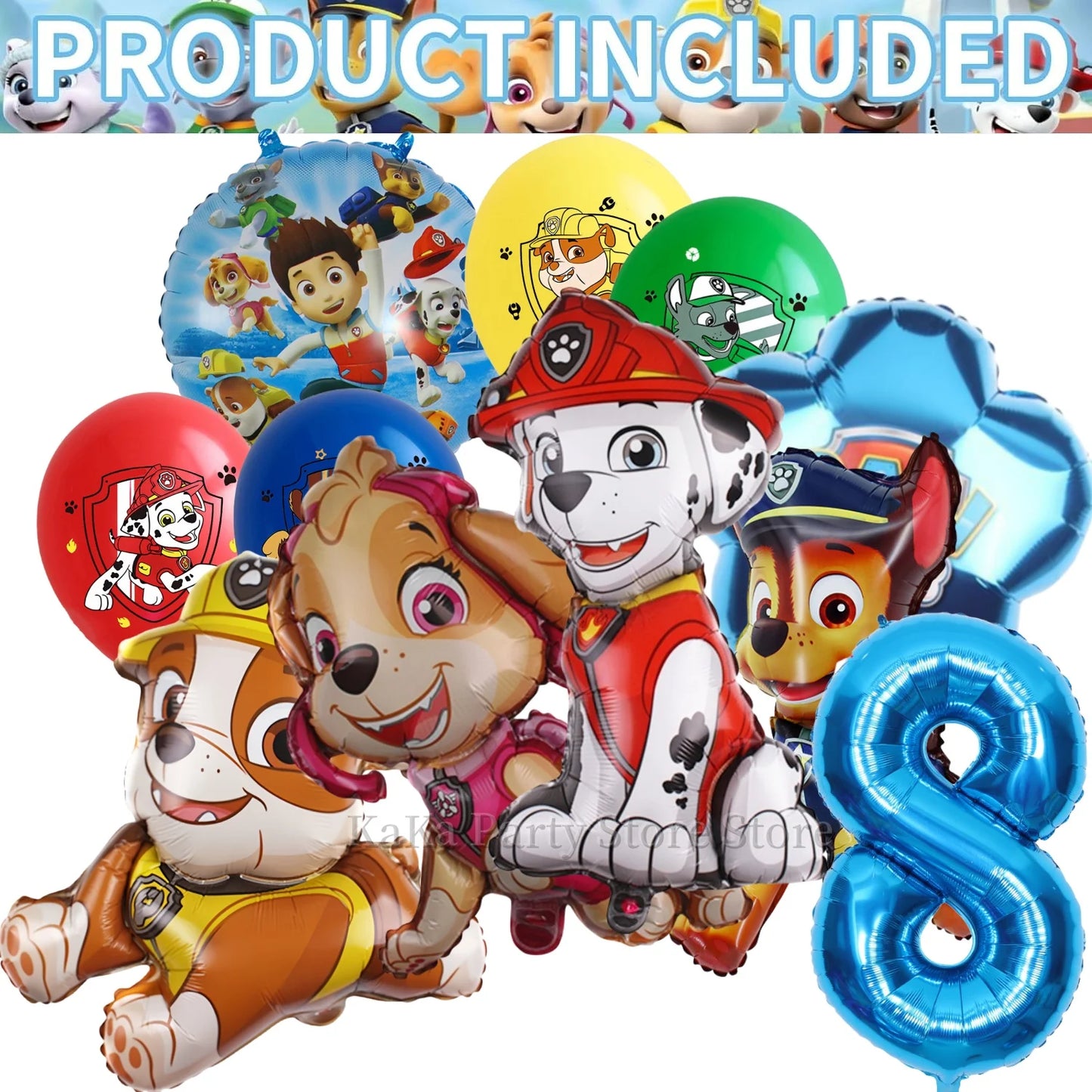 PAW Patrol Birthday Party Decor Tableware Tablecloth Plates Cup Balloons Baby Shower PAW Patrol Party Supplies Kids Favors Gi