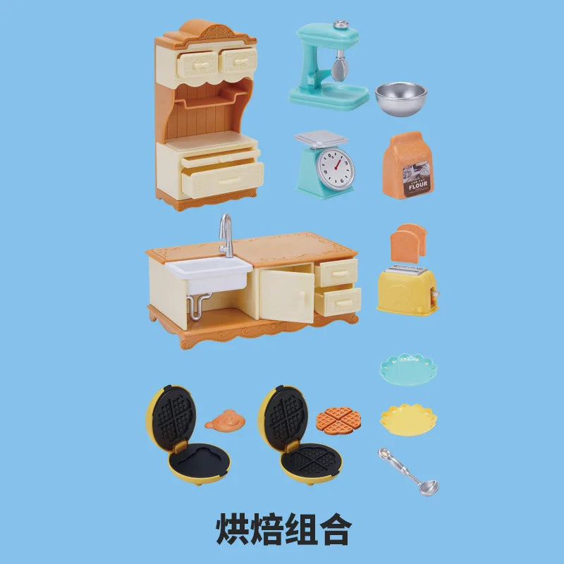 miniature items dollhouse furniture accessories living room bedroom supermarket shopping games family interaction doll kids t