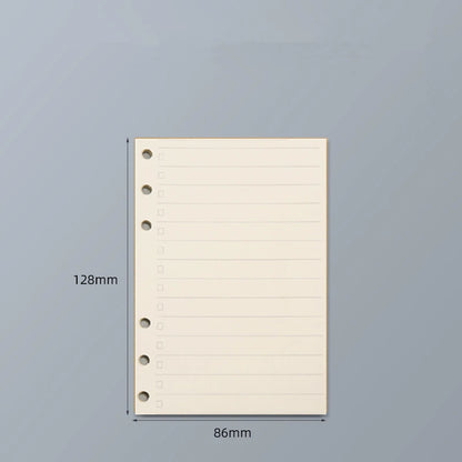 45 Sheets A5 A6 A7 Loose Leaf Notebook Refill Spiral Binder Inner Page Line Blank craft Grid Inside Paper Stationery - a7 tod