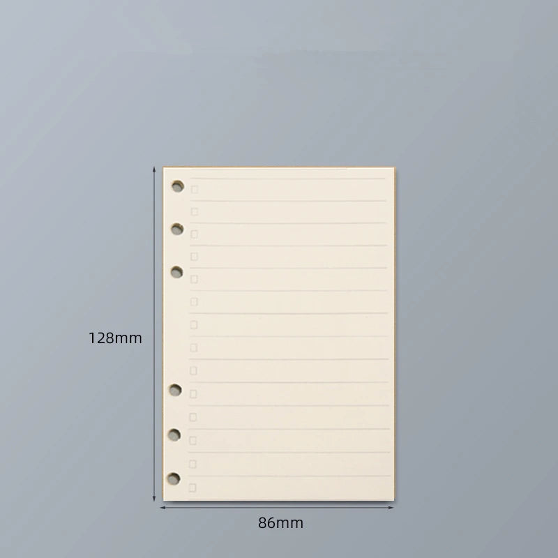 45 Sheets A5 A6 A7 Loose Leaf Notebook Refill Spiral Binder Inner Page Line Blank craft Grid Inside Paper Stationery