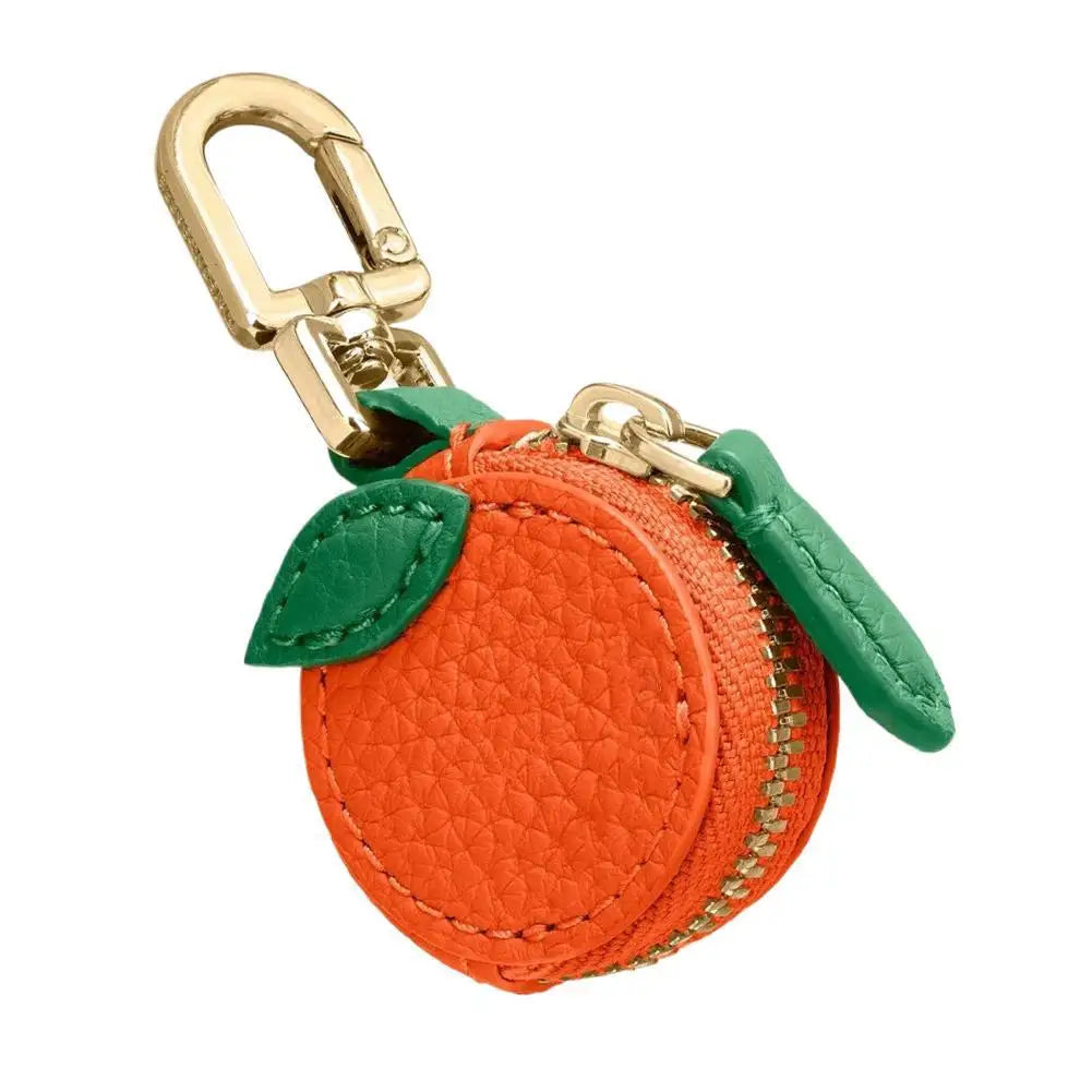 Fruit Coin Purse Cherry Blueberry Design Fruit Charm Coin Purse Cute PU Leather Pendant Keychain Earphone Bag Mini Storage Ba