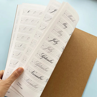 A4 Adult Beautiful English Handwriting Practice Book - Elegant Calligraphy Tracing Workbook for Improved Penmanship - Perfect