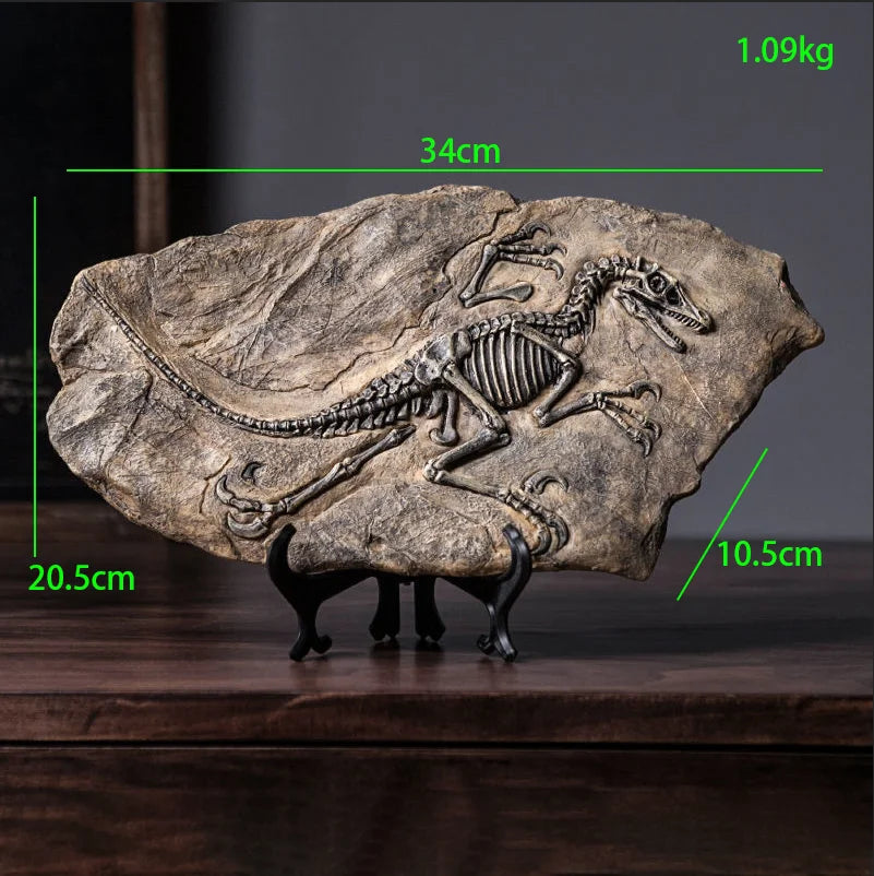 Simulated Dinosaur Fossil Model Resin Accessories Art Home Living Room Statue Decoration Items Study Office Sculpture Ornamen