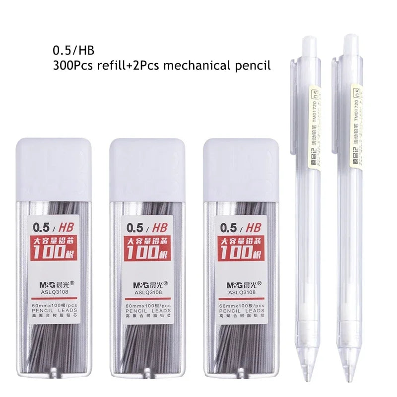 0.5/0.7mm Automatic Pencils Set HB/2B Refill Mechanical Pencil For Drawing Sketching Students School Supplies Cute Stationery