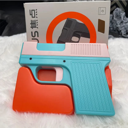 Gun-shaped lighter with 3 cigarette cases, dark blue flame gas lighter, windproof cigar lighter,suitable for Christmas,Hallow