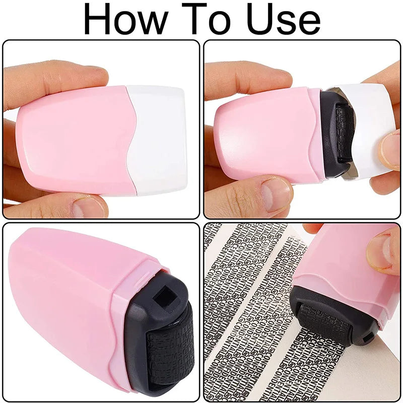 Identity Protection Roller Stamp Identity Theft Protection Roller Stamp For ID Blockout Privacy Confidential and Address Bloc