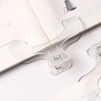 Book Clip Reading Clip Kawaii Desk Accessories Fixed To Prevent Page Turning Transparent Frosted Folder Clips