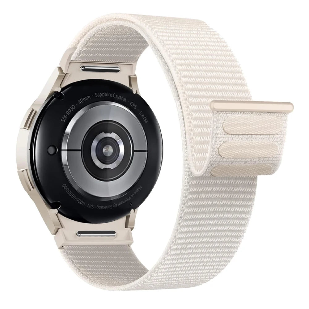 Band For Samsung Galaxy Watch 7/6/4/classic/5 pro 44mm 40mm wrist No Gaps Nylon sport loop correa bracelet Galaxy Watch 7 Str
