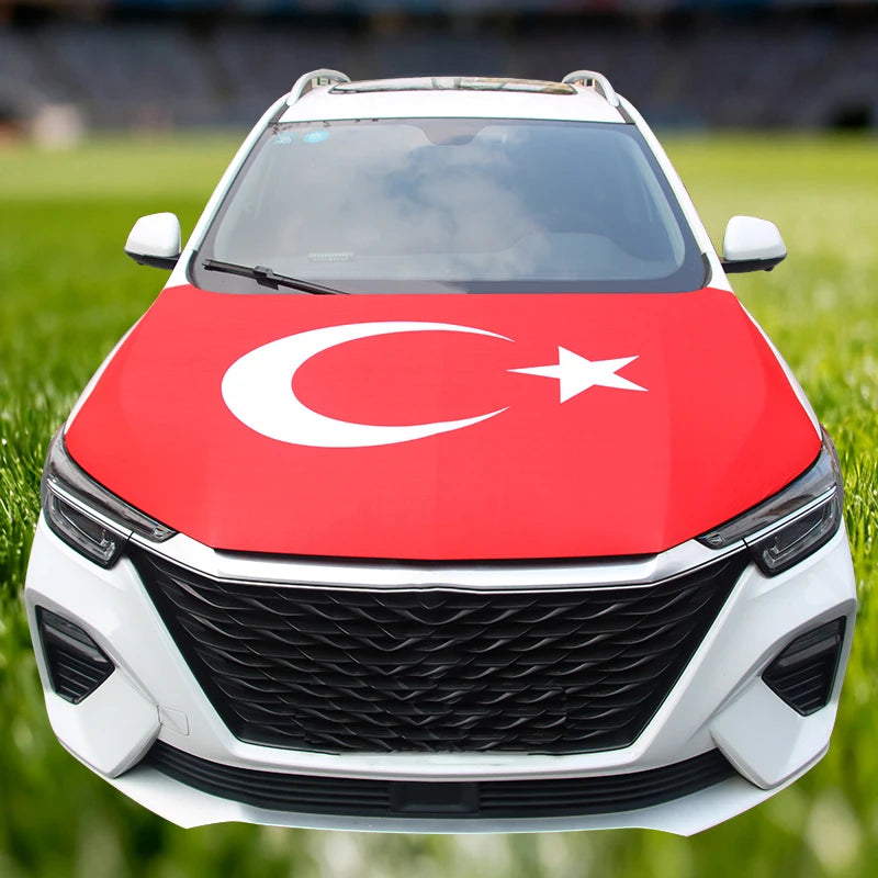 National Turkey Flag Car Engine Cover Turkish For Decoration