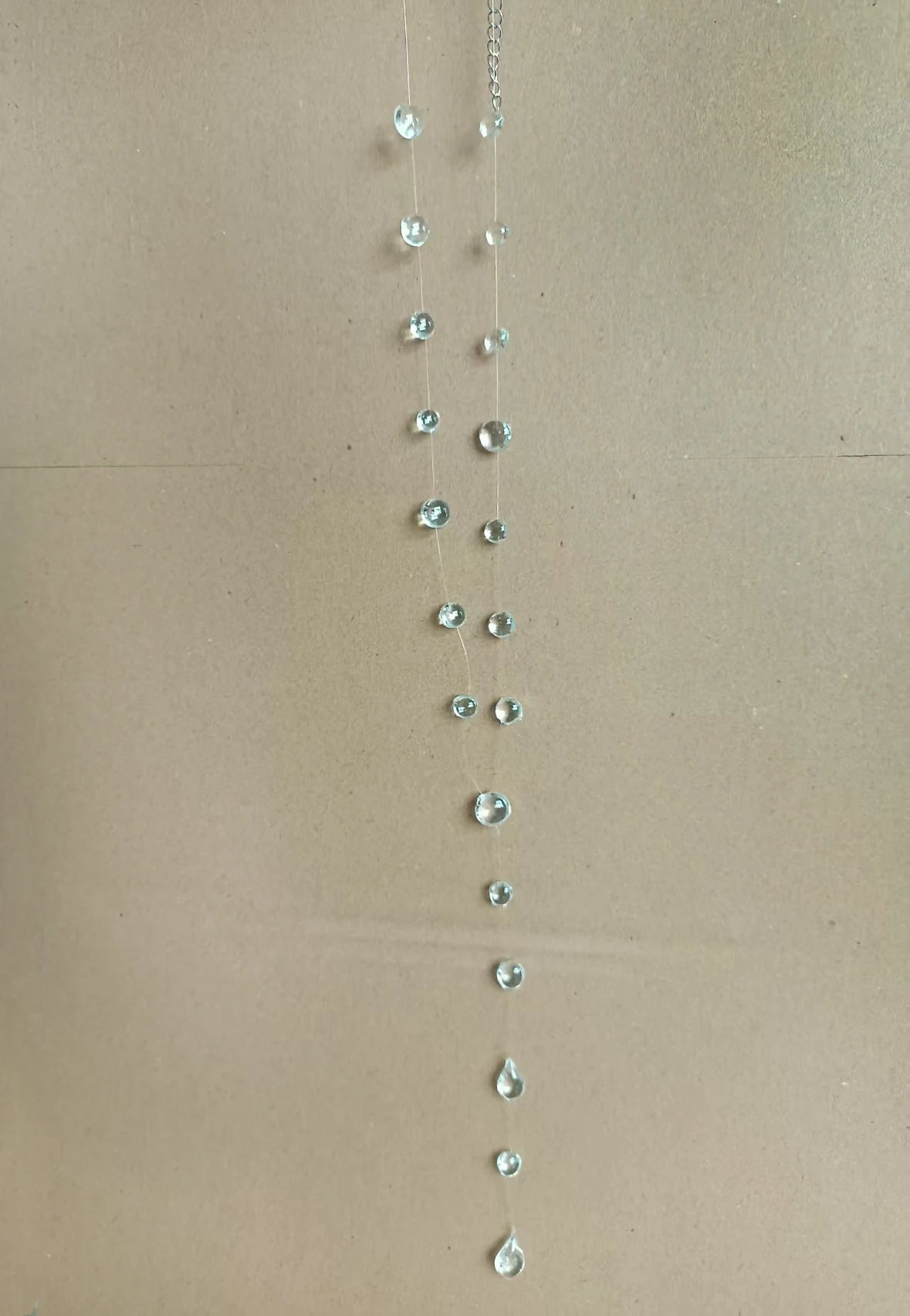 Clear Dewdrop Tassel Series Necklace Minimalist Drip Glue Beads Clavicle Chain Women Holiday Niche Trendy Jewelry