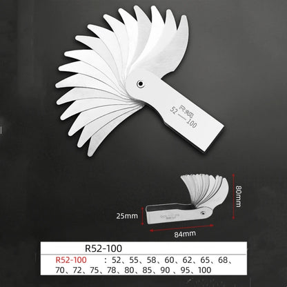 Measuring Tool for Radius Gauge 0.3-7mm High-Precision R-Gauge R7.5-15mm/R15.5-25mm/R25-50mm Arc Radius Measuring Tool Arc Ru