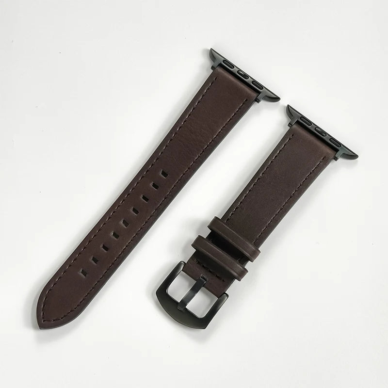 Leather Strap for Apple Strap Ultra 2 49mm 10 9 7 8 3 4 5 6 SE 44mm 40mm Strap 38 42mm Series Men's 45mm 41mm Band