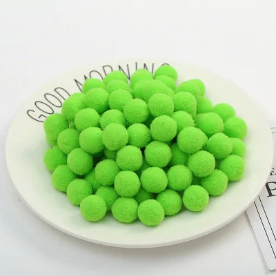 Pompoms 8/10/15/20/25/30mm Soft Pompons Colorful Fluffy Plush Craft DIY Pom Pom Fur Ball Pon Pon Home Decoration Kids Toys 10