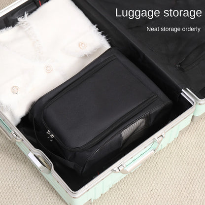 Portable Golf Shoe Bag Oxford Cloth Shoe Carrier Bags Breathable Lightweight Golf Handbag Dustproof Football Tennis Shoe Bag