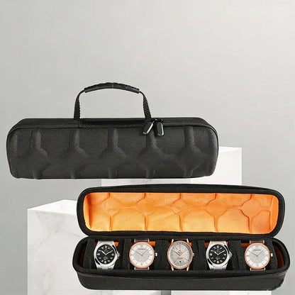 Watch Box Organizer for Men,Watch Travel Case Portable Storage Watch Display Holder for Wristwatches with anti-Move Watch
