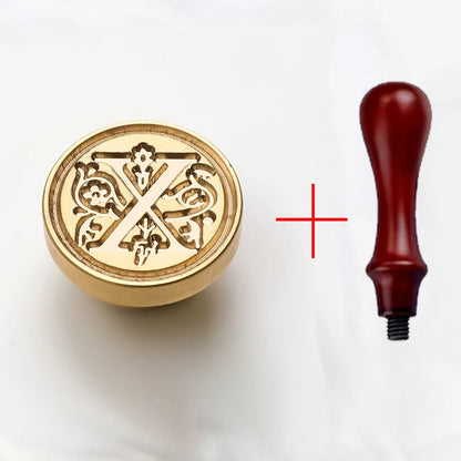2PCS clear sealing stamp head wax seal craft supplies wax seal stamp and handle stamp scrapbooking supplies craft HCZ0106 - H